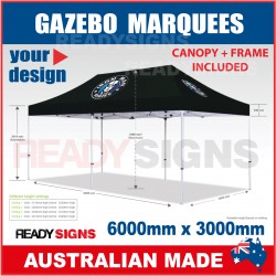 Gazebo Marquee 6M X 3M with Printed Canopy